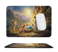 Alfombrilla de Ratón para Juegos Bordes Cosidos, Llega una nueva vida Alfombrilla Ratón Pequeña 360 x 300 mm con Base de Goma Natural Antideslizante para Jugadores/Escritorio/Oficina/Hogar X-875