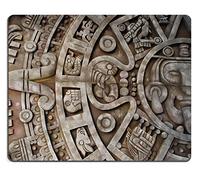 Alfombrilla De Ratón para Juegos, Calendario Maya Herencia Y Tradiciones Mexicanas Gaming Mouse Pad Portátil Alfombrilla De Escritorio Professional Alfombrilla Ratón para Pc Gamers 25X30Cm