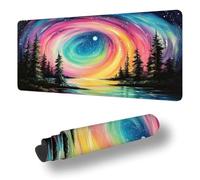 Alfombrilla de Ratón para Juegos, Color Alfombrilla Ratón XXL 700 x 400 x 3 mm, Mouse Pad con Superficie Suave y Base de Goma Antideslizante, Lago Mouse Pad Desk Mat Extra Grande, RegalosS-11912