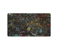 Alfombrilla de ratón para juegos de fórmula matemática, alfombrilla de escritorio grande para laptop con bordes cosidos, antideslizante, protector de escritorio para oficina, almohadilla de mouse de