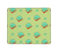Alfombrilla de ratón para juegos, diseño de rebanadas de pan de dibujos animados, lavable, antideslizante, de goma gruesa, para oficina, hogar, personalizada, 7 x 8.6 pulgadas