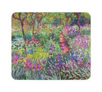 Alfombrilla De Ratón para Juegos El Jardín De Los Lirios, De Claude Monet. Antideslizante Alfombrilla Escritorio Impermeable Tapete Escritorio para Ordenador Pc Gamer 10X12In