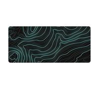Alfombrilla de ratón para juegos extendida, alfombrilla de ratón de escritorio grande | Alfombrilla de escritorio para PC con base antideslizante de 31,5x11,81 pulgadas,Estera de base de goma plegable
