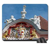 Alfombrilla De Ratón para Juegos, Figuras De La Fachada del Castillo del Lago De Constanza De Meersburg Alfombrilla Gaming Antideslizante Alfombrilla De Ratón Portátil Alfombrilla Raton 25X30Cm