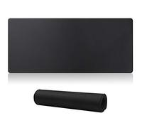 Alfombrilla de ratón para juegos Jahosin con bordes cosidos, alfombrilla de ratón extendida [70x30cm] con base de goma natural antideslizante para jugadores/escritorio/oficina/hogar-70x30 Blackes