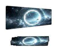 Alfombrilla de Ratón para Juegos, Negro Alfombrilla Ratón XXL 900 x 400 MM,Ciencia ficción Protector Escritorio Desk Mat, Mouse Pad con Base de Goma Antideslizante, para Oficina Gaming en Casa H-8210