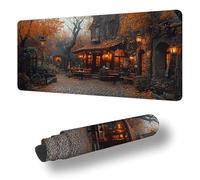 Alfombrilla de Ratón para Juegos, Otoño Alfombrilla Ratón XXL 700 x 400 x 3 mm, Mouse Pad con Superficie Suave y Base de Goma Antideslizante, Cabina Mouse Pad Desk Mat Extra Grande, RegalosS-3800