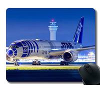 Alfombrilla de ratón para Juegos Personalizada, Aeropuerto Boeing 787 Avión de pasajeros Estera de Juego Grande