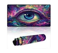Alfombrilla de ratón para Juegos psicodélica de Tercer Ojo extragrande30x60cm Antideslizante de Goma e Impermeable para PC portátil y Escritorio