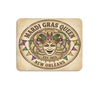 Alfombrilla De Ratón para Juegos Reina Vintage De Mardi Gras Moderno Alfombrilla De Ratón Portátil Protector De Escritorio para Pc Ordenador Juegos 10X12In