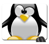 Alfombrilla De Ratón Para Juegos, Tux Pingüino Animal Lindo Logotipo De La Mascota De Linux Mousepad Antideslizante Alfombrilla De Ratón Bordes Cosidos Tapete De Juego Para Laptop 25X30Cm