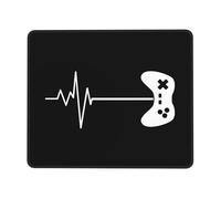 Alfombrilla De Ratón para Juegos Videojuego Heartbeat Suave Alfombrilla Escritorio Antideslizante Tapete Escritorio para Mujer Ordenador Accesorio 10X12In