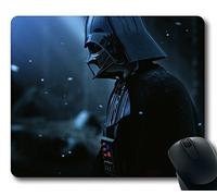 Alfombrilla de ratón para videojuegos con armadura Darth Vader Star Wars, sombrero de nieve, antideslizante, de goma de neopreno, tamaño estándar de 220 mm x 180 mm x 3 mm, alfombrilla de ratón para ordenador