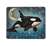 Alfombrilla de Ratón Pequeña 40 x 30 cm - Cielo estrellado ballena Mousepad, Alfombrilla Ratón de Neopreno - Gaming Accesorios con Bordes Cosidos, Base de Goma Antideslizante, Oficina Accesorios r-945