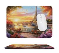 Alfombrilla de Ratón Pequeña para Juegos de Velocidad, Mouse Pad Torre de París 180 x 220 mm Alfombrillas Ratón Tamaño Pequeña, Mejora la Precisión y la Velocidad, Alfombrilla Escritorio Mujer es-8