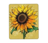 Alfombrilla de ratón pequeña "Shine Like A Sunflower" de 7,9 x 9,5 pulgadas, ultrasuave, para juegos, portátil, antideslizante, base de goma, impermeable, para escritorio, portátil, PC y oficina.