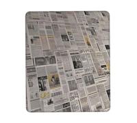 Alfombrilla De Ratón, Periódico Ergonómico Alfombrilla Gaming Antideslizante Mouse Mat para Oficina Ordenador Trabajo 25X30cm