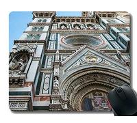 Alfombrilla de ratón Personalizada, déjame soltar Todo y Trabajar en tu Problema, Alfombrilla de ratón Catedral de Florencia con Borde Cosido
