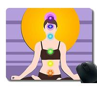 Alfombrilla de ratón Personalizada, meditar, Calma y Calma, Alfombrillas de ratón Chakras
