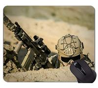 Alfombrilla de ratón personalizada, oficina de guerra de pistola alfombrilla de ratón