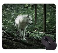 Alfombrilla de ratón personalizada personalizada Mousepad, lobos frescos que gritan en la luna