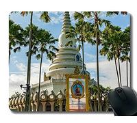 Alfombrilla de ratón Personalizada, Todos los Seres, Desde ningún Principio, Templo Budista en Tailandia Alfombrilla de Goma Antideslizante