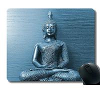 Alfombrilla de ratón personalizada, trabaja duro, no olvides tu corazón, alfombrillas de ratón Buda