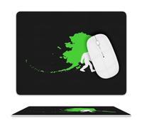Alfombrilla De Ratón, Pie Grande del Estado De Alaska Antideslizante Alfombrilla Gaming Professional Mousepad para Laptop Oficina Pc 25X30Cm