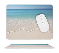 Alfombrilla De Ratón, Playa De Sand Clara del Mar Antideslizante Alfombrilla Ratón Professional Gaming Mouse Pad para Trabajo Pc Juegos 25X30Cm