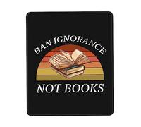 Alfombrilla De Ratón Prohibir La Ignorancia, No Los Libros Alfombrilla De Ratón Rectangular Duraderos Mouse Pad Pequeña, para Portátil, Oficina, 25x30cm