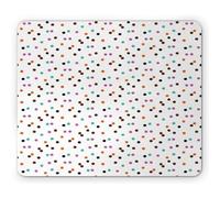 Alfombrilla De Ratón Puntos Motivos De Puntos Coloridos Patrón De Círculos Arte Abstracto Moderno Orden Irregular Alfombrilla Gaming Moderno Antideslizante Mouse Pad, para Hogar, 25x30cm