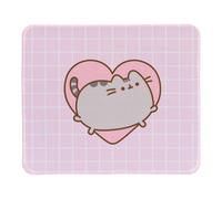 Erik Alfombrilla de ratón Pusheen Rosa Kawaii Impermeable y antideslizante 23,5x19 cm