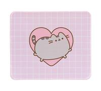 Erik Alfombrilla de ratón Pusheen Rosa Kawaii Impermeable y antideslizante 23,5x19 cm