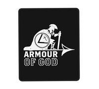 Alfombrilla De Ratón Put On The Whole Armor of God Mousepad Duraderos Mouse Pad Antideslizamiento Tapete Escritorio para Oficina Pc Ordenador 25X30CM