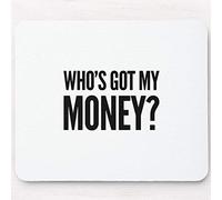 Alfombrilla De Raton ¿Quién Tiene Mi Dinero? Mouse Pad Superficie Antipolvere Alfombrillas con Base De Goma Alfombrillas Cuadradada para Home Office Hogar Computadora M