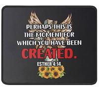 Alfombrilla De Raton Quizás Este Sea El Momento para El Cual Fuiste Creado Alfombrillas Cuadradada Antideslizante Mouse Pad Superficie Antipolvere Alfombrillas para Oficina Hogar Pc S