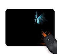Alfombrilla de ratón Rectángulo Gaming Mouse Pad Azul Amarillo Mariposa Oro Natural Eco Rubber Durable Accesorios de Escritorio de la computadora Alfombrillas de ratón para Regalo