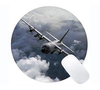 Alfombrilla de ratón Redonda Antideslizante Mousepad, Alfombrilla para ratón Lockheed C 130 Hércules, Base de Goma Antideslizante