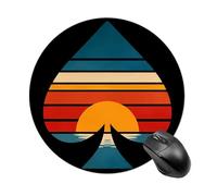 Alfombrilla De Ratón Redonda Ases De Picas Vintage Alfombrilla para Ratón De Oficina Resistente A La Abrasión Duraderos Mouse Pad, para Oficina, Ordenador, Hogar, 20cm