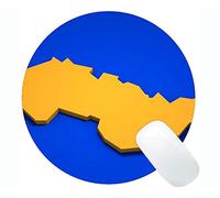 Alfombrilla de ratón Redonda con Borde de Bloqueo, Eslovaquia Temas Rectángulo Personalizado Juego Alfombrillas de ratón Redondas