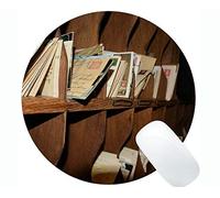 Alfombrilla de ratón Redonda con Borde de Bloqueo, Temas posteriores Rectángulo Personalizado Juego Alfombrillas de ratón Redondas