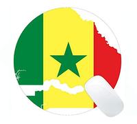 Alfombrilla de ratón Redonda Personalizada, Temas de Senegal Alfombrillas de ratón Redondas para Juegos rectangulares Personalizados