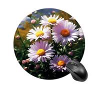 Alfombrilla de ratón redonda portátil con base de goma antideslizante, lavable, bonita alfombrilla de mouse para juegos para laptop, PC, oficina y hogar, 7.8 x 7.8 pulgadas