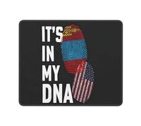 Alfombrilla De Raton República Popular De Mongolia Está En Mi ADN Alfombrillas Cuadradada Portátil Alfombrillas Gaming Mousepad para Home Office Computadora Oficina L