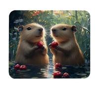 Alfombrilla De Raton Río Cerezas De Carpincho Alfombrillas con Base De Goma Alfombrilla Ratón Gaming Mousepad para Hogar Home Office Computadora M