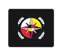Alfombrilla De Raton Rueda Medicinal De Los Nativos Americanos Alfombrilla Ratón Superficie Antipolvere Mousepad Gaming Mouse Pad para Oficina Hogar Home Office S