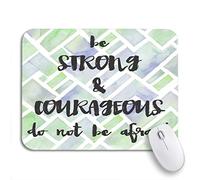 Alfombrilla De Ratón Sé Fuerte Y Valiente: Habitación Infantil con Acuarela Mouse Pad Pequeña Duraderos Alfombrilla Gaming, para Oficina, Ordenador, 25 x 30cm