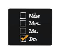 Alfombrilla De Raton Señorita Señora Señora Doctora Mouse Pad Portátil Mousepad Superficie Antipolvere Alfombrillas Cuadradada para Hogar Home Office Pc XL