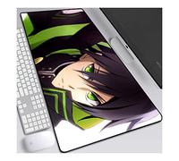 Alfombrilla de ratón Seraph of the End Anime Extended XXL, alfombrilla de ratón Speed Gaming, alfombrilla de ratón Anime grande de 800x300 mm con base de goma antideslizante, para computadora PC, F