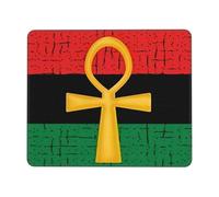 Alfombrilla De Ratón Símbolo De Los Dioses Egipcios Ankh Rojo Y Verde Alfombrilla Escritorio Suave Protector Escritorio Alfombra Escritorio para Juegos Escritorio Trabajo 25X30Cm